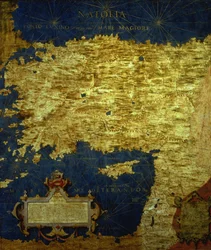 Mapa Turcji w XVI wieku, z „Sala delle Carte Geografiche” (Sali Map Geograficznych), 1575